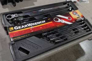 GearWrench 86142 XL 10 Piece SAE Flex Head Ratcheting Wrench Set - 120XP