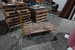 Steel Frame Warehouse Flatbed Cart - 24 x 45, Base at 12