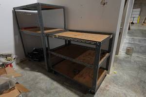 Rolling Shop Shelves - 48 x 30.5 x 41.5 and 48 x 30.5 x 65.5