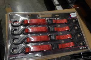 ATD 8074 4 Piece 5-12 Ft Tie Down Set