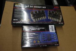 ATD 32 Piece Master Hex Bit Socket Set and 13 Piece Extra Long Star Bit Set