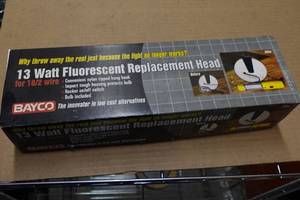 Bayco 13 Watt Fluorescent Replacement Head Work Light