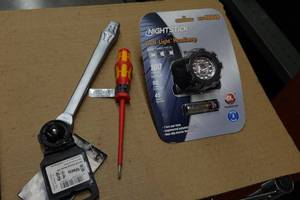 Night Stick Headlamp, Wera Ratchet, Insulated Screwdriver