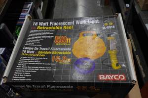 Bayco SL-8918 18 Watt Fluorescent Work Light with 50 Retractable Reel