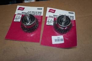 2 Lisle 2-12 Wire Cup Brushes