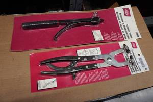 Lisle Flywheel Turner and Flat Band Hose Clamp Pliers