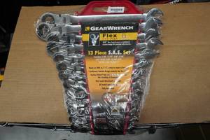 GearWrench 13-Piece SAE Flex Head Ratcheting Wrench Set