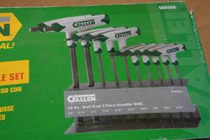 Allen 10-Piece Ball End T-Thru Handle Set