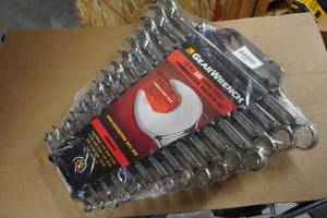 GearWrench 15-Piece SAE Long Fixed Combination Wrench Set