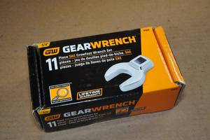 GearWrench 11-Piece 38 Drive SAE Crowfoot Wrench Set