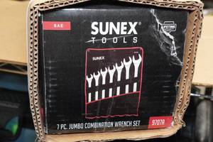 Sunex 9707A 7 Piece SAE Jumbo Combination Wrench Set