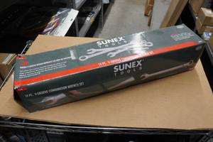 Sunex 9915A 14 Piece SAE V-Groove Combination Wrench Set
