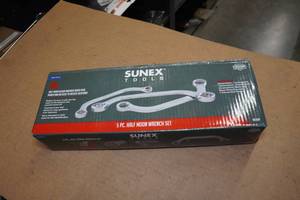 Sunex 9935M 5 Piece Metric Half Moon Wrench Set