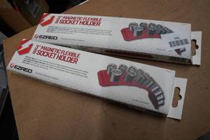 2 EZ Red 3 Magnetic Flexible 8 Socket Holders
