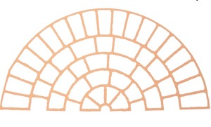 Bon Cobble Circle Paper Stencil - 5 4 Diameter