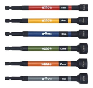 6 Wiha 70487 Magnetic Nut Setter Sets Metric