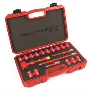Titan 19-Piece VDE Insulated Metric Socket Set - 38 Drive