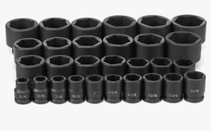 Grey Pneumatic 8029 34 Drive 29-Piece SAE Impact Socket Set