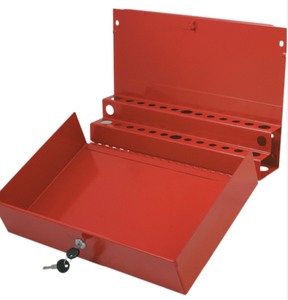 Sunex 8011 Large Locking ScrewdriverPry Bar Holder - Red