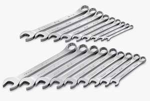 S-K 87018 18 Piece Combination Wrench Set - SAE and Metric