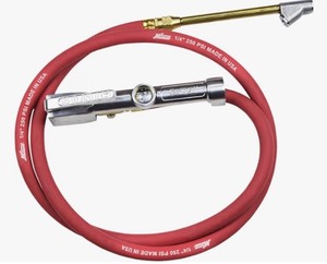 Milton 501 Inflator Gage with Hose and Lock On Chuck
