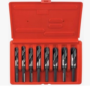 Irwin 90108 8 Piece S&D Reduced Shank Drill Bit Set