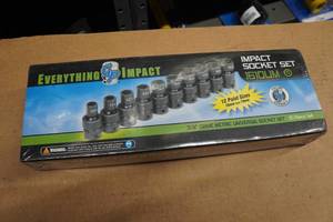 Grey Pneumatic 38 Drive 10-Piece Metric Universal Impact Set