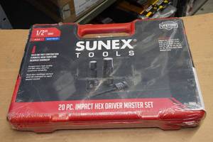 Sunex 2637 12 Drive 20 Piece Impact Hex Driver Master Set - SAEMetric