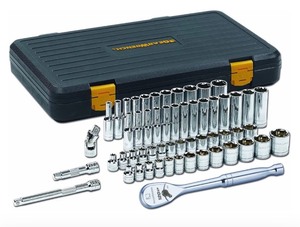 GearWrench 80550P 56-Piece 120XP Standard & Deep SAEMetric Mechanics Tool Set