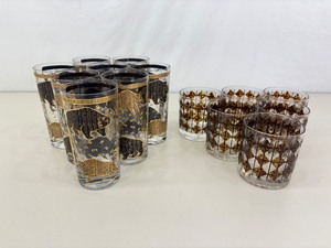 8 RARE Hammacher Schlemmer MCM Stock Market Cocktail Glasses and 6 Others