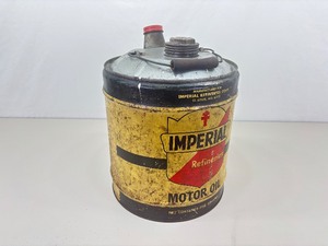 Vintage Imperial Oil 5 Gallon Metal Oil Can