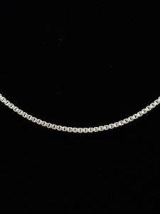 .925 Sterling Silver LONG Box Chain Necklace