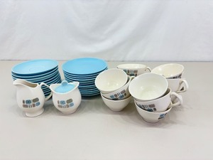 1960s Canonsburg Pottery Temporama 12 Person Desert Set