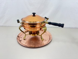 Vintage Copper Double Boiler Set
