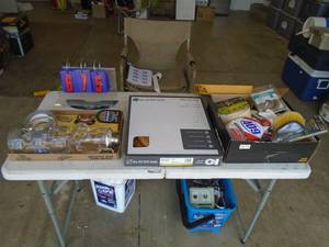 Cleaning supplies, tape & misc. As shown.Entry bench setee. As shown. CASH ON SITE ONLY. PICKUP IS TUESDAY MAY 26TH FROM 11 AM TO 4 PM ONLY. THERE IS NO OTHER OPPORTUNITY TO PICK UP YOUR ITEM THAN THIS TIME & REGARDLESS WHAT THE SCHEDULE STATES.