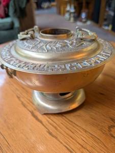 Brass Incense Burner With Lid - Made in Korea