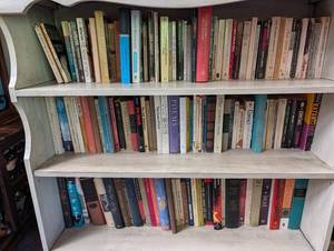 Mixed Lot Vintage Paperback & Hardcover Books (Shelf Not Included)