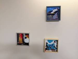 Abstract Framed Art Trio (Lot of 3)