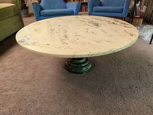Round Pedestal Coffee Table 36in X 16in