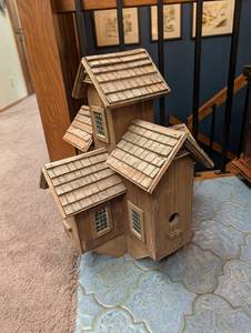 Wooden Multi-Chamber Birdhouse