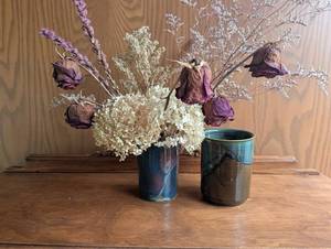 Glazed Ceramic Vases (Lot of 2)