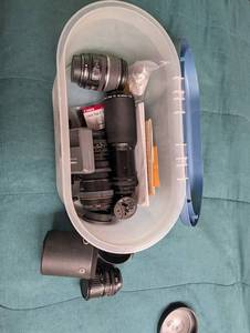 Canon Camera Lens Assortment With Case & Manuals (Lot of 6)