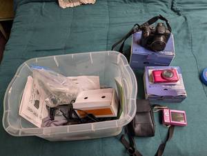 Canon PowerShot Cameras & Accessories (Lot of 3)