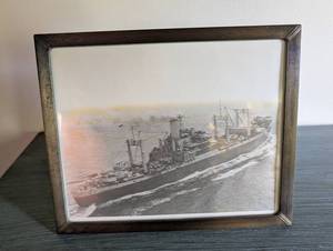 Framed Maritime Ship Photograph Wall Art
