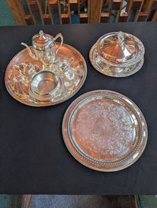 Wm Rogers Silver-Plated Serving Pieces (Lot of 6)