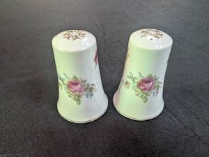 Lefton China Hand-Painted Salt & Pepper Shakers