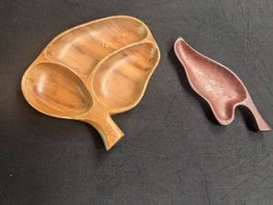 Carved Wooden Serving Dishes (Lot of 2)