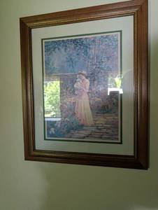 Betty Zelder Signed Framed Garden Print