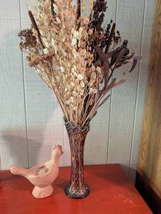 Mixed Decorative Vase & Bird Planter (Lot of 2)
