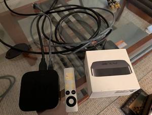 Apple TV Streaming Device With Siri Remote & Box
